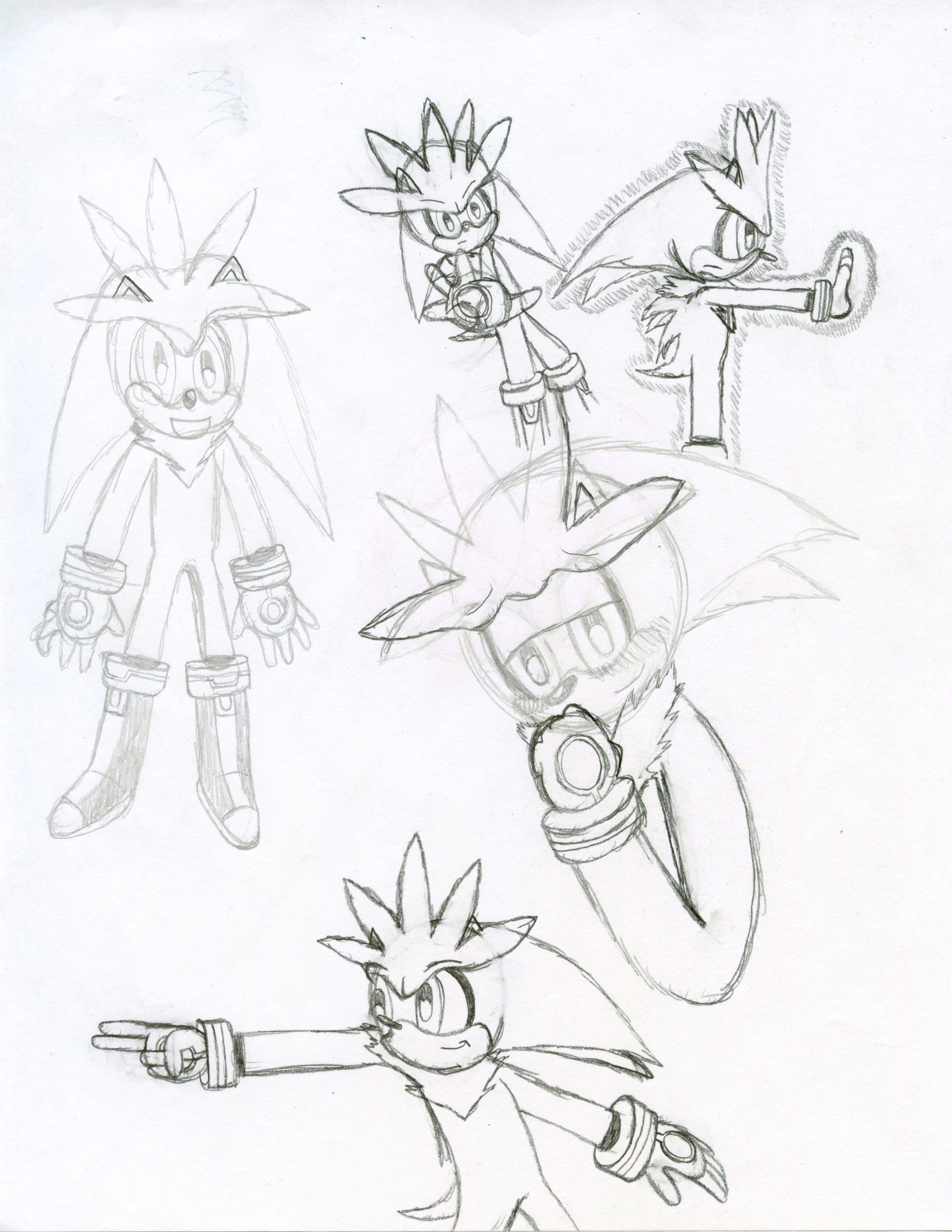 2534x3279 Silver The Hedgehog Sketches Weasyl - Silver The Hedgehog Sketch