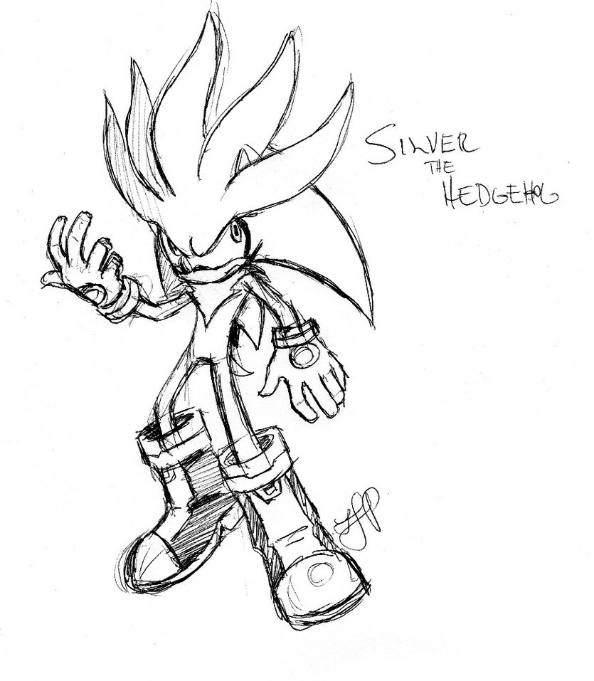 835x957 Silver The Hedgehog By Arvalis - Silver The Hedgehog Sketch