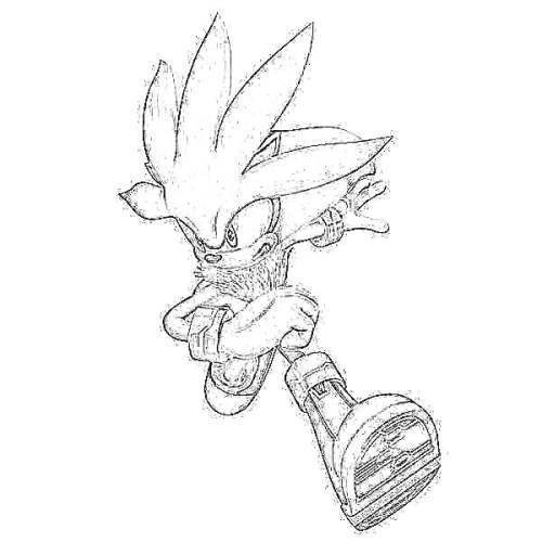 500x500 Silver The Hedgehog Images A Sketch Of Myself 3 Wallpaper And - Silver The Hedgehog Sketch