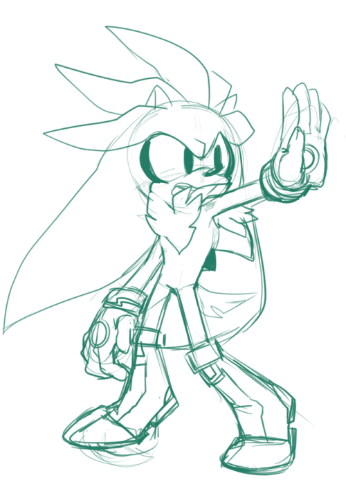 500x706 Silver The Hedgehog Gijinka Tumblr - Silver The Hedgehog Sketch
