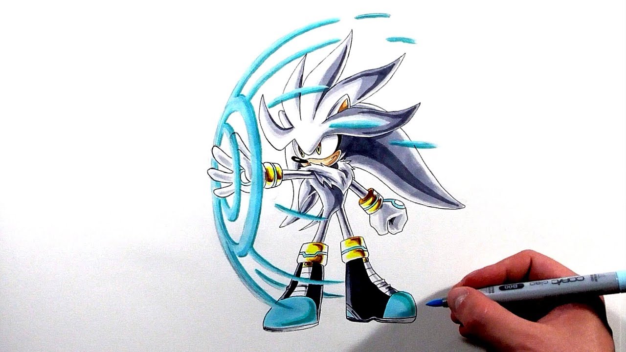 1280x720 Drawing Silver The Hedgehog - Silver The Hedgehog Sketch