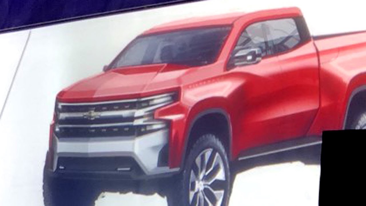 1280x720 2019 Silverado Design Sketches Show What Designers Aimed For With - Silverado Sketch