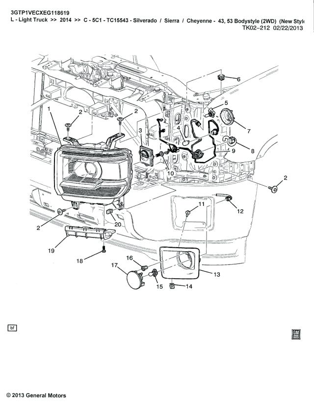 2009 Chevy Silverado Parts Diagram Silverado Front End