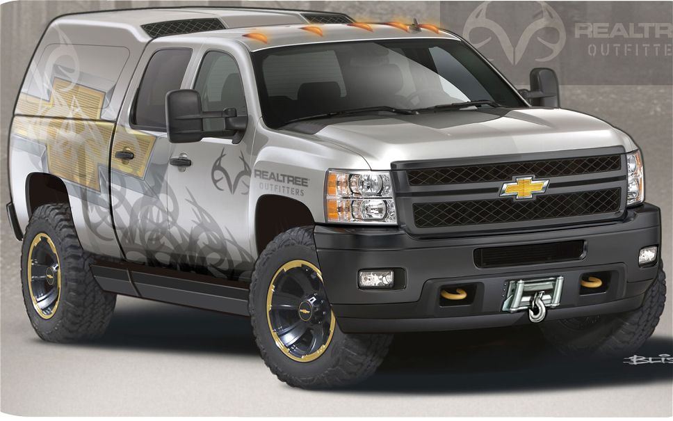 968x605 Chevrolet Silverado Realtree Concept Sketch Photo - Silverado Sketch
