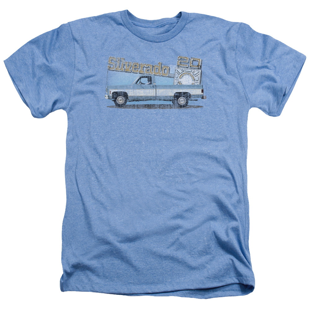 1000x1000 Chevy Old Silverado Sketch Mens Heather Shirt - Silverado Sketch