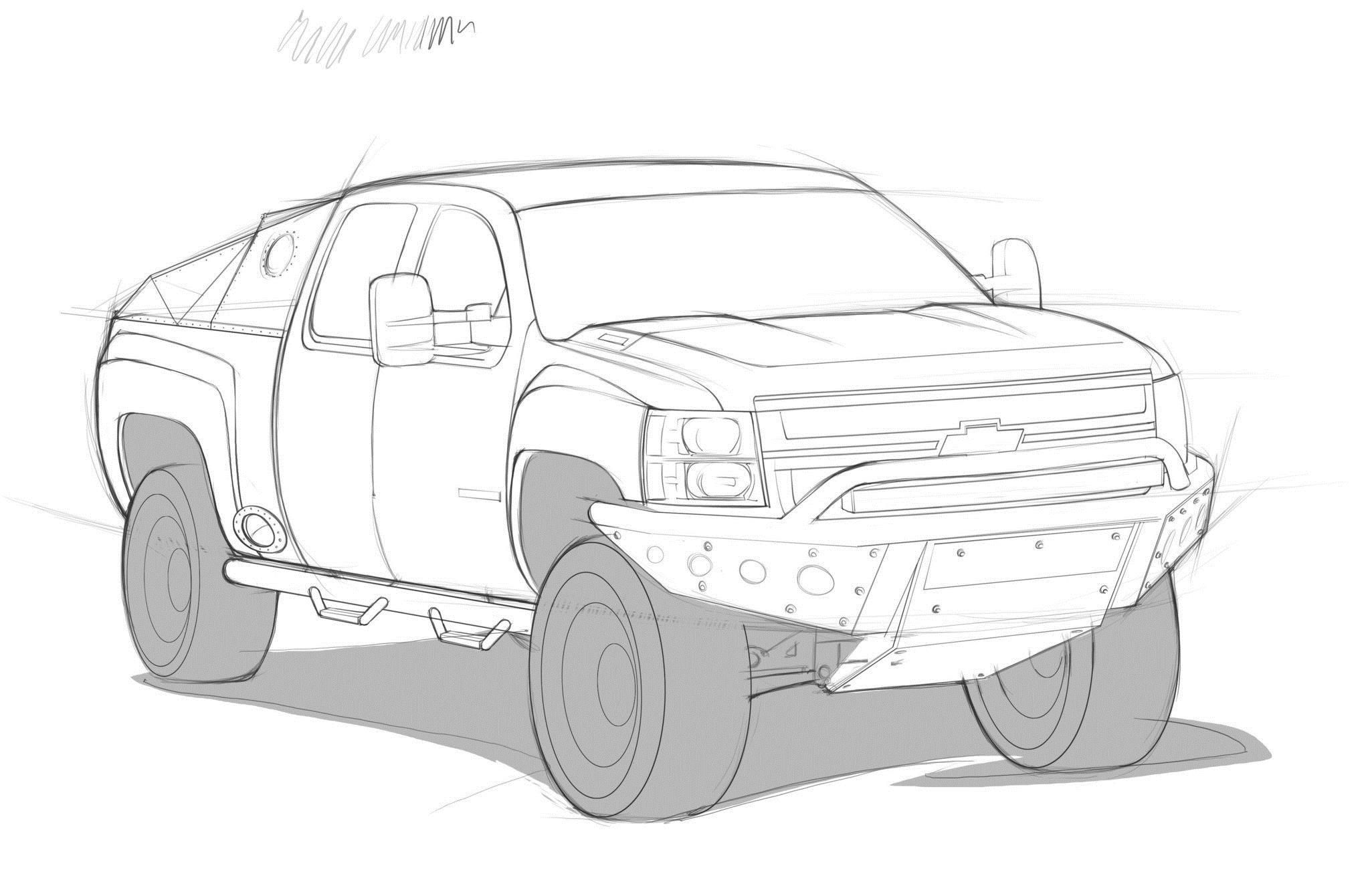 2048x1340 Radical Renderings Featured Artist Ben Drolet - Silverado Sketch