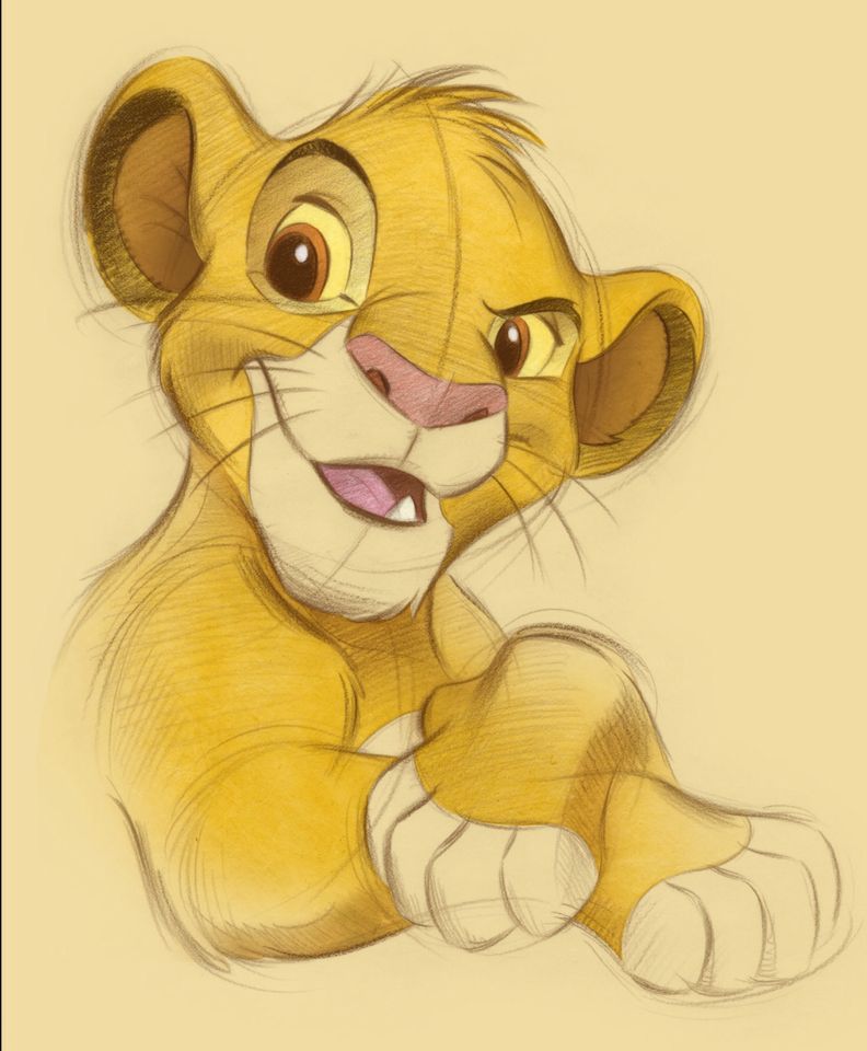 792x960 Simba Sketch Lion King Disney, Disney Drawings And - Simba Sketch