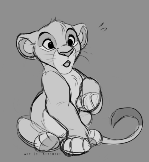 500x543 Simba Draw Tumblr - Simba Sketch