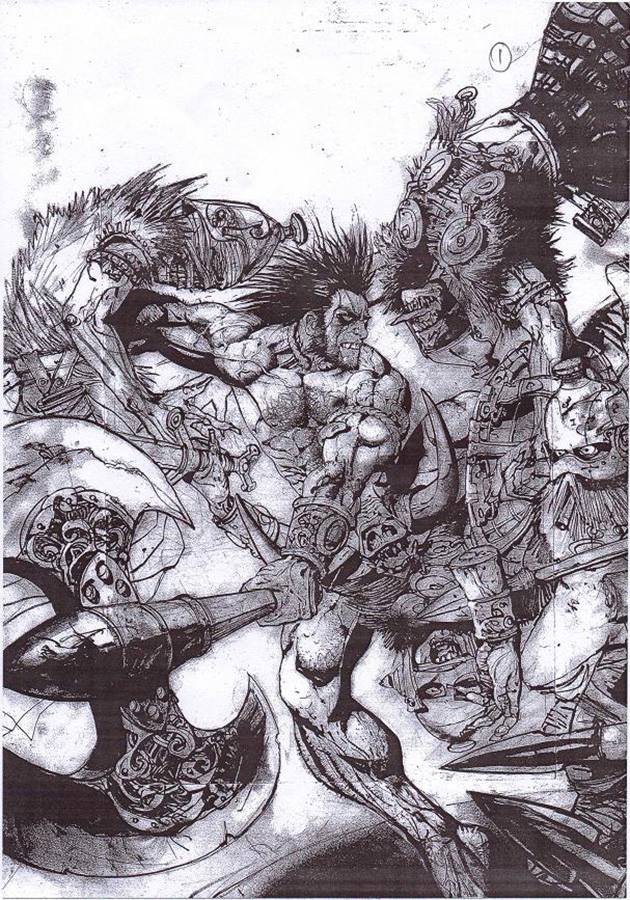630x900 Some New Slaine Artwork From Simon Bisley Everything Comes Back - Simon Bisley Sketch