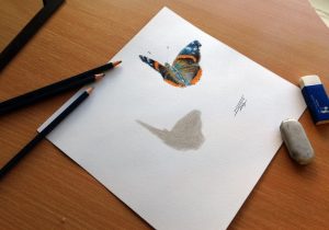 300x210 Simple 3d Drawings On Paper With Pencil - Simple 3d Sketches