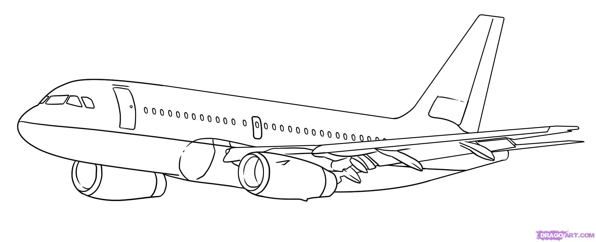 drawing of a airplanes simple