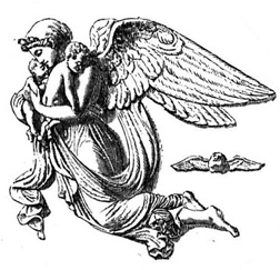 252x243 Pencil Drawings Of Angels Guardian Angels, The All Time Favorites - Simple Angel Sketch