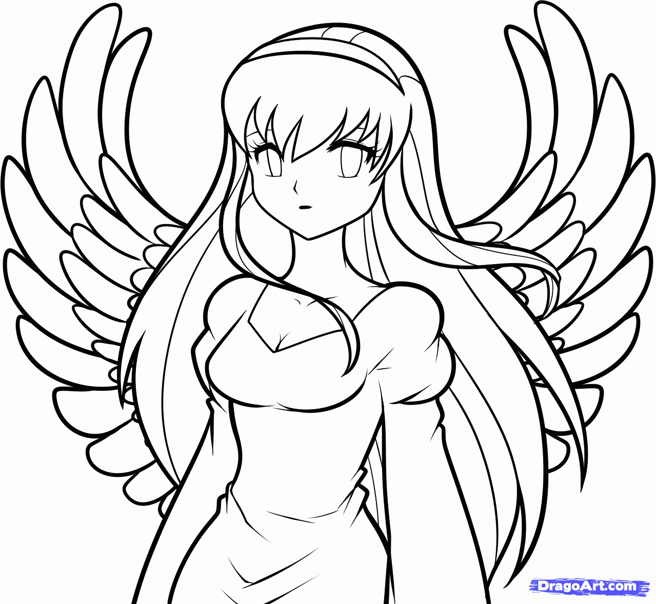 Simple Angel Sketch at Explore collection of