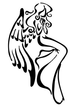 260x368 Download Angel Simple Clipart Drawing Angel Sketch - Simple Angel Sketch