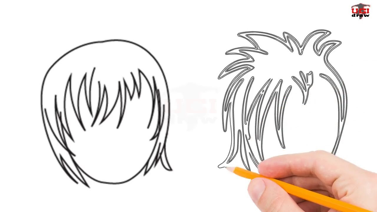 1280x720 Hair Drawn Simple Sketch Drawing Anime - Simple Anime Sketch