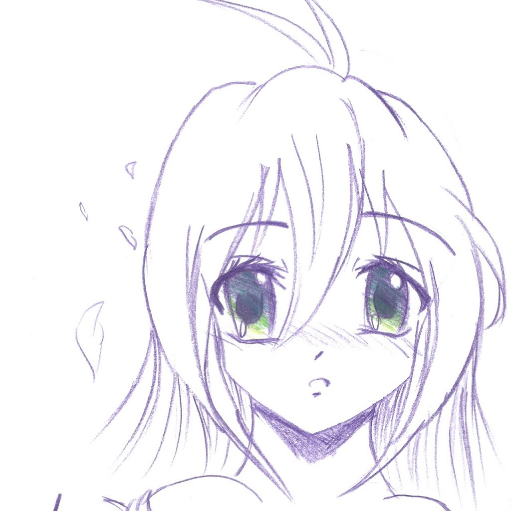 1024x1024 Simple Anime Sketches Simple Anime Drawing At Getdrawings Free - Simple Anime Sketch