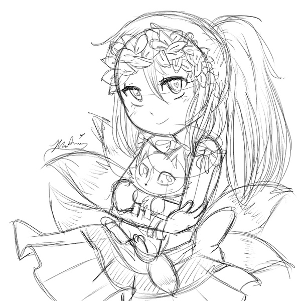 600x600 Simple Anime Sketch - Simple Anime Sketch