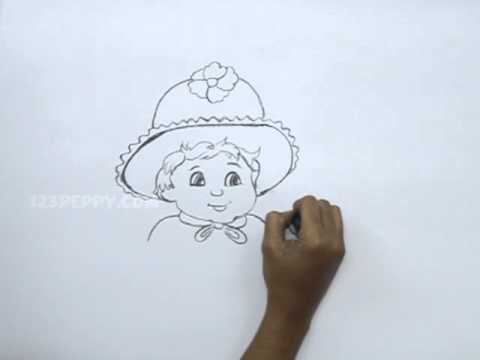 480x360 How To Draw Baby Girl - Simple Baby Sketch