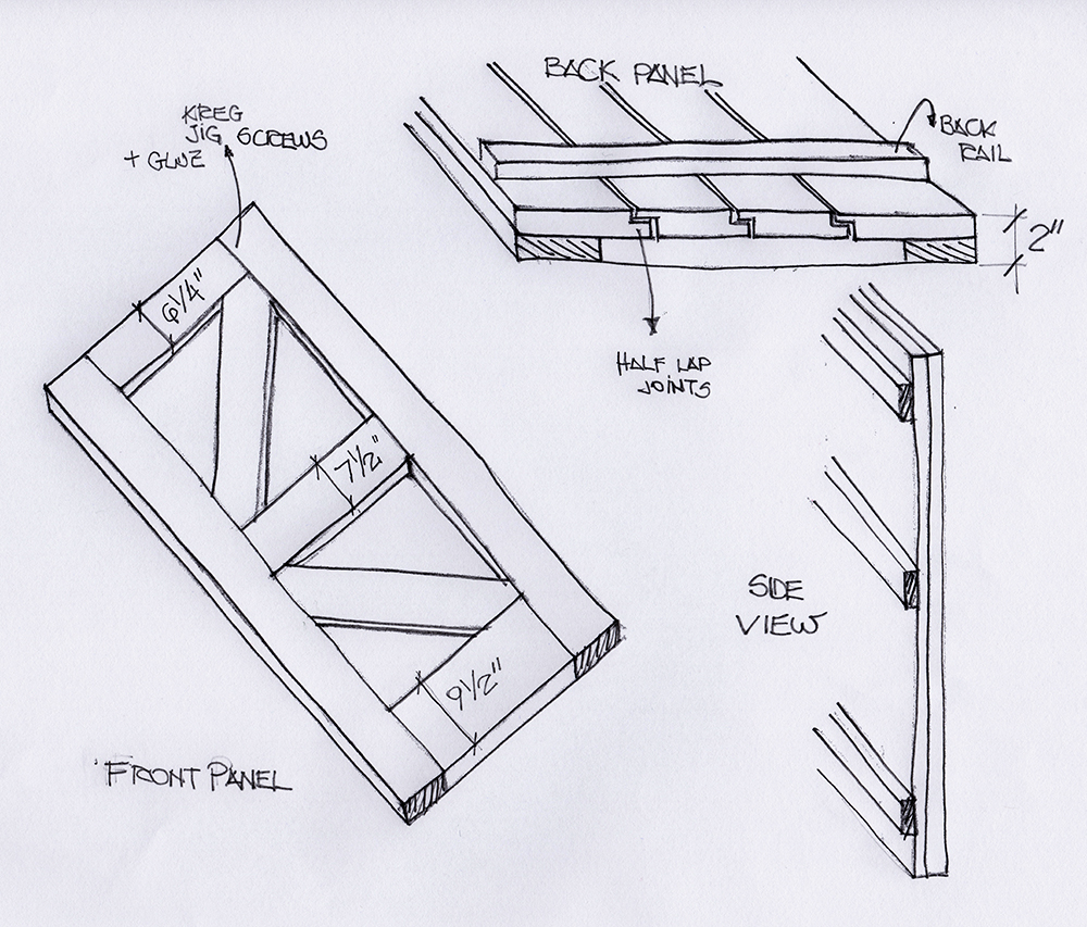 1000x853 6 Steps To Build A Diy Rustic Barn Door La Casa Design Studio - Simple Barn Sketch