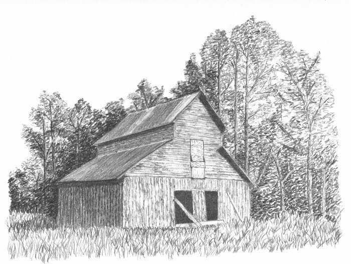 700x526 Weekly Drawing Thread Oct 3 - Simple Barn Sketch
