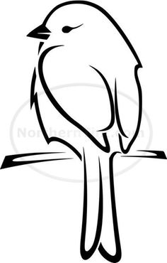 236x370 Simple Bird Drawing - Simple Bird Sketch