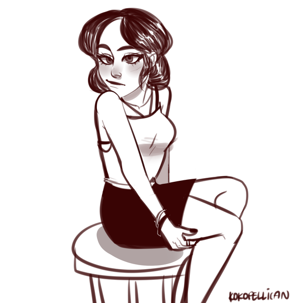 600x600 Simple Full Body Sketch - Simple Body Sketch