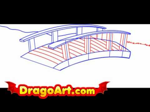 480x360 How To Draw A Bridge, Step By Step - Simple Bridge Sketch