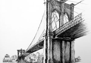 Simple Bridge Sketch at PaintingValley.com | Explore collection of ...