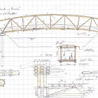 320x320 Sketch Of A Simple Bamboo Bridge (Mdm Emissionizero). Download - Simple Bridge Sketch