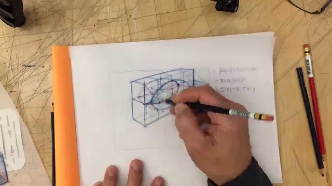 1280x720 Perspective Sketching - Simple Bridge Sketch