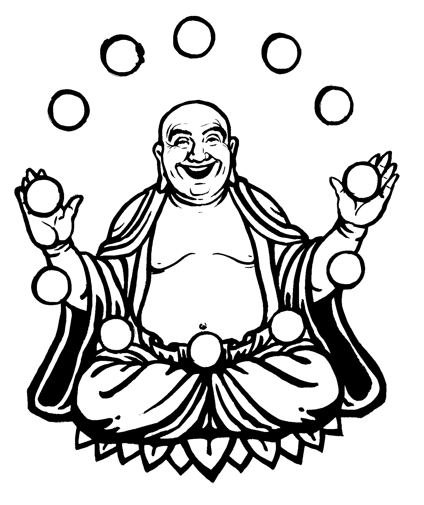 Нарисовать Будду