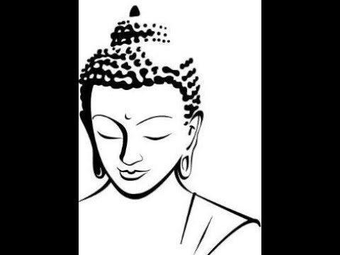 480x360 How To Draw Gautam Buddha Face Drawing Step By Step - Simple Buddha Sketch