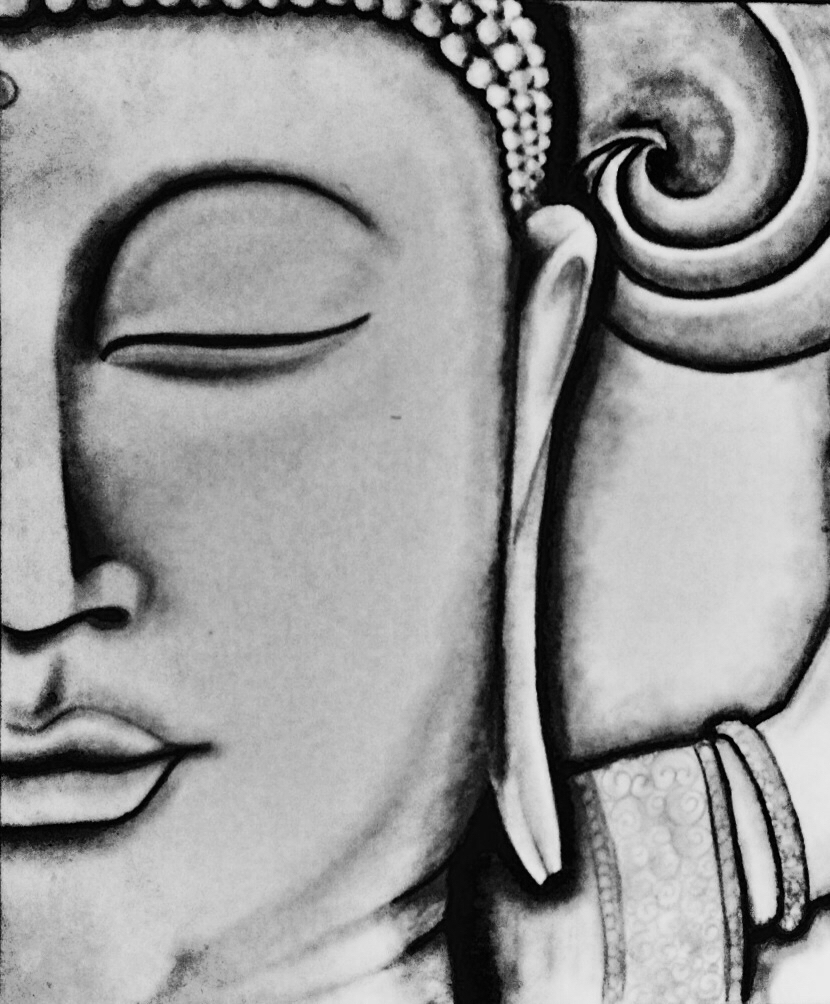 Simple Buddha Sketch at PaintingValley.com | Explore collection of ...