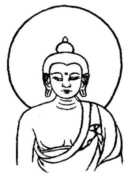 260x354 Buddha Clipart - Simple Buddha Sketch