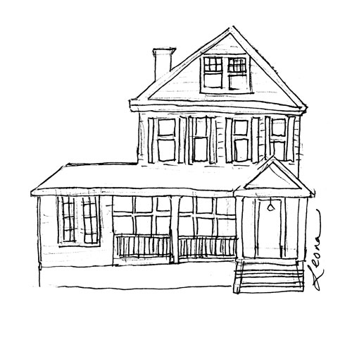 500x479 House Illustrations And Illustrator Notes - Simple Building Sketch