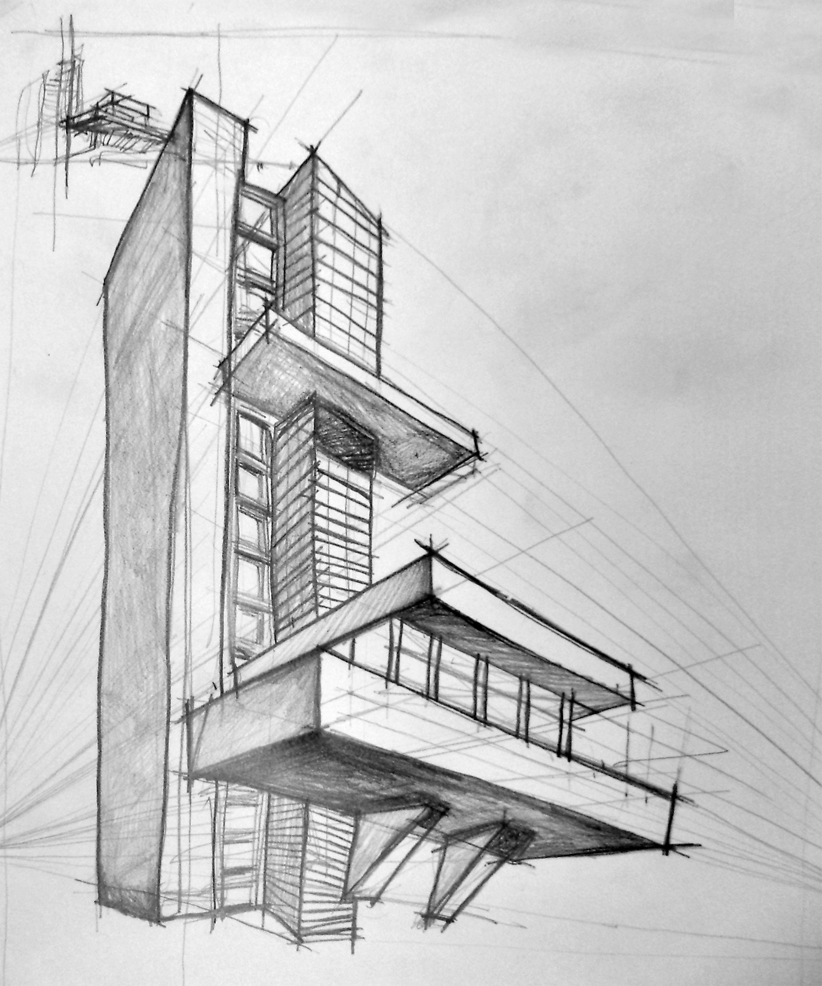 Simple Building Sketch at Explore collection of