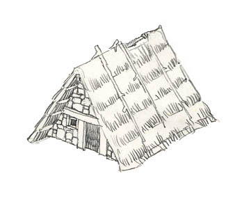 361x286 Sketches 20mm Ancient Buildings - Simple Building Sketch