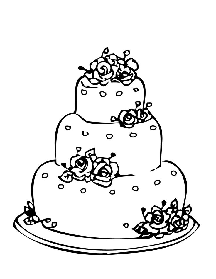 Simple Cake Sketch at PaintingValley.com | Explore collection of Simple ...