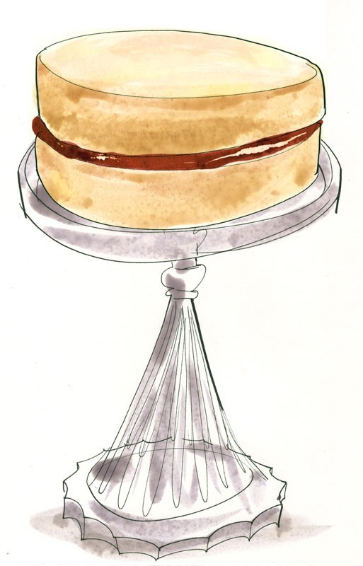 513x800 The Most Simple Of Sponge Cakes Food4two - Simple Cake Sketch