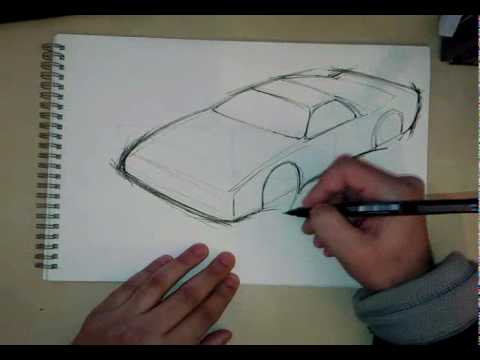 480x360 Fine Liner Car Sketch Made Simple - Simple Car Sketch
