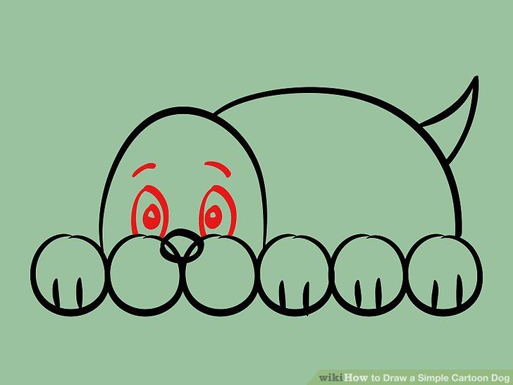 728x546 How To Draw A Simple Cartoon Dog 11 Steps (With Pictures) - Simple Cartoon Sketches