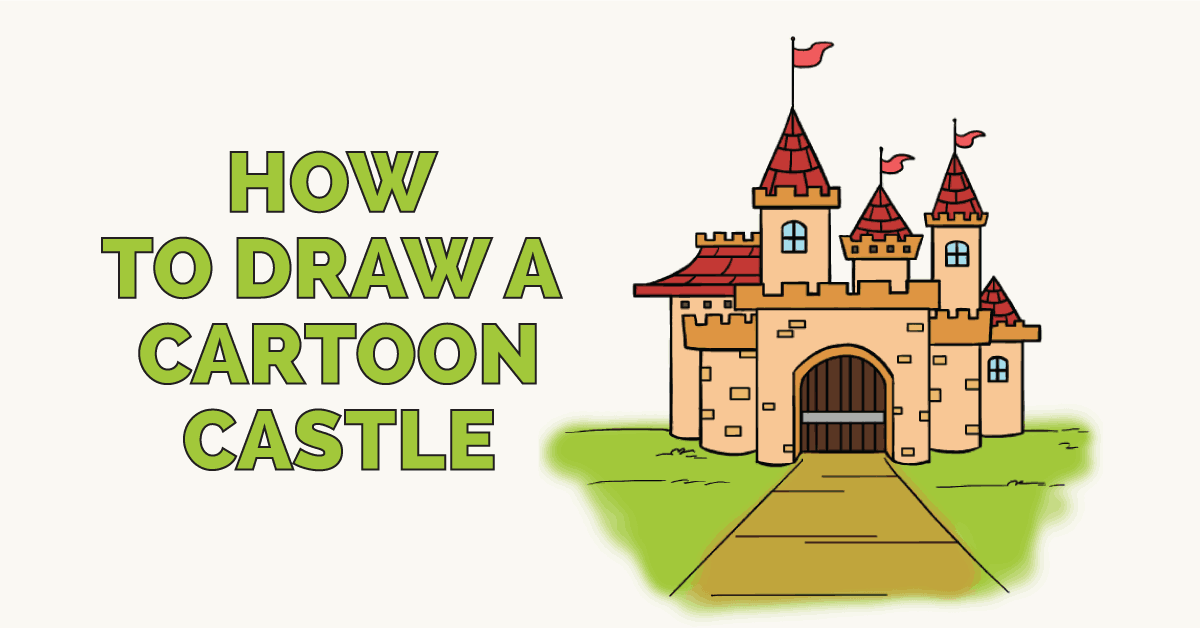 1200x628 How To Draw A Cartoon Castle In A Few Easy Steps Easy Drawing Guides - Simple Castle Sketch