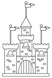 170x252 How To Draw A Castle For Kids Once Upon A Time Words And Music - Simple Castle Sketch