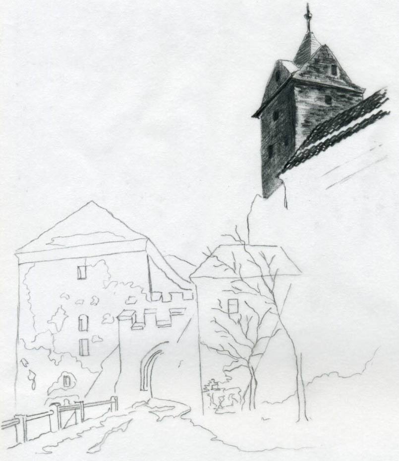 805x931 Castle Drawings For Inspiration And Fun - Simple Castle Sketch