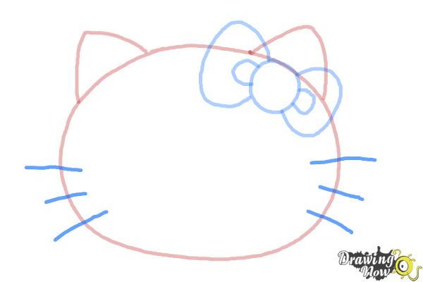 600x400 How To Draw Hello Kitty Step By Step - Simple Cat Face Sketch