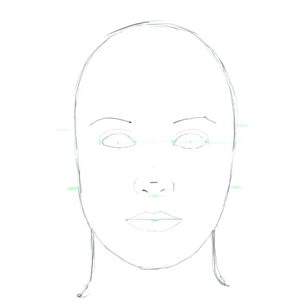 600x600 Face Line Drawing Austenmorris - Simple Cat Face Sketch