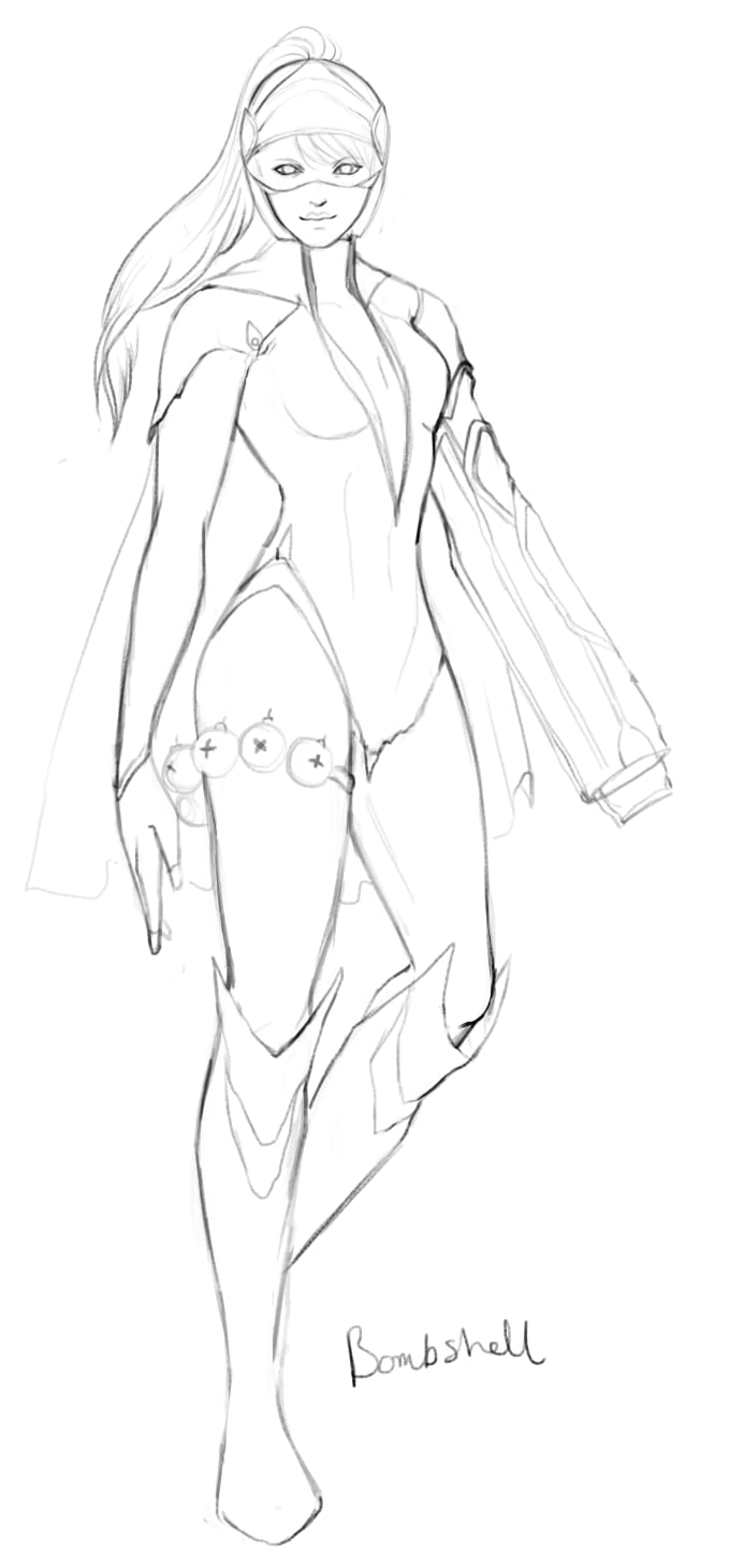 680x1461 Create Stunning And Simple Character Sketches By Lexxieevestar - Simple Character Sketch