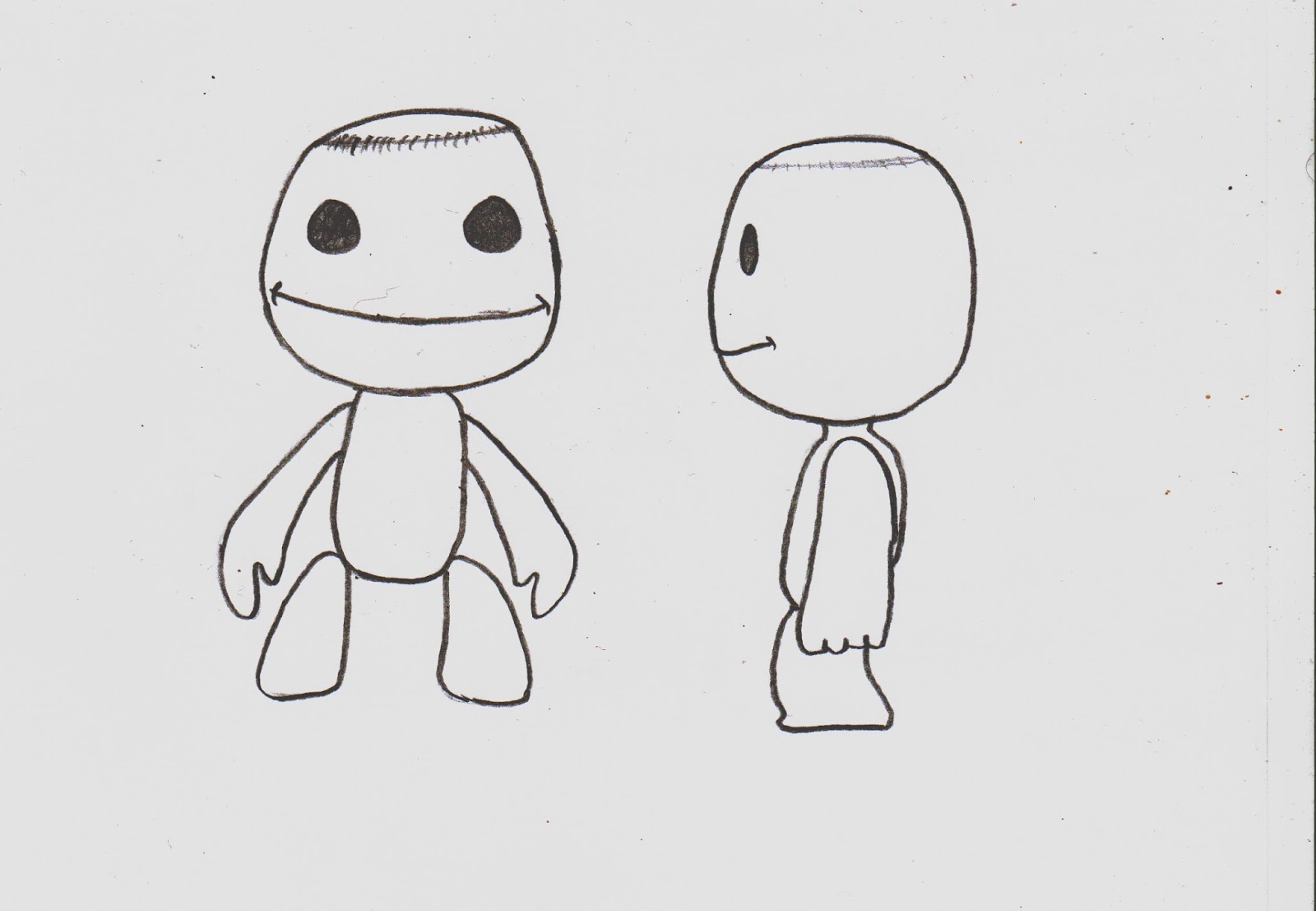 1600x1107 Visual Studies (For Video Games) Inspirational Model Update - Simple Character Sketch