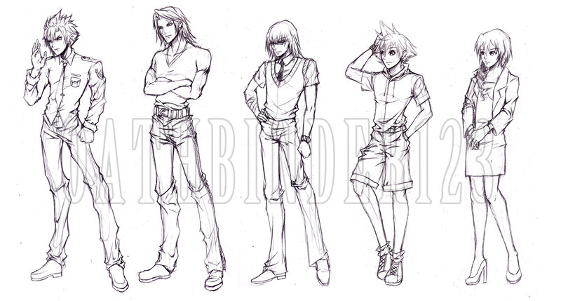 800x429 Kh Ff Game Conceptual Character Sketch By Oathbinder123 - Simple Character Sketch