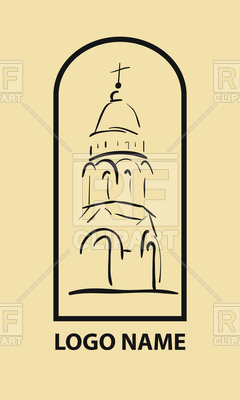 240x400 Church Simple Icon Vector Image Vector Artwork Of Architecture - Simple Church Sketch